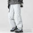 thumbnail image 1 of gbyLJF Men's Snow Ski Pants Winter Waterproof Snowboarding Pants Thickened Warm Long Pants with Pockets, 1 of 4
