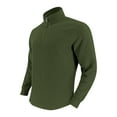 thumbnail image 1 of gbyLJF Men's Stand-up Collar Top Solid Color Long Sleeve Sweatshirt Casual and Warm Half Zipper Pullover Shirts, 1 of 6