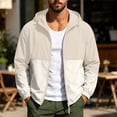 thumbnail image 1 of gbyLJF Mens Color Block Windbreaker Jacket Lightweight UPF 50+ Waterproof Rain Jackets, 1 of 9
