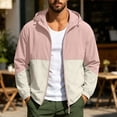 thumbnail image 1 of gbyLJF Mens Color Block Windbreaker Jacket Lightweight UPF 50+ Waterproof Rain Jackets, 1 of 9