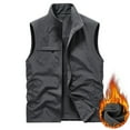 thumbnail image 1 of gbyLJF Mens Vest Outerwear Fall Outdoors Safari Cargo Vests Travel Photo Work Fishing Cargo Tool Vest Multi-pockets Outerwear, 1 of 3