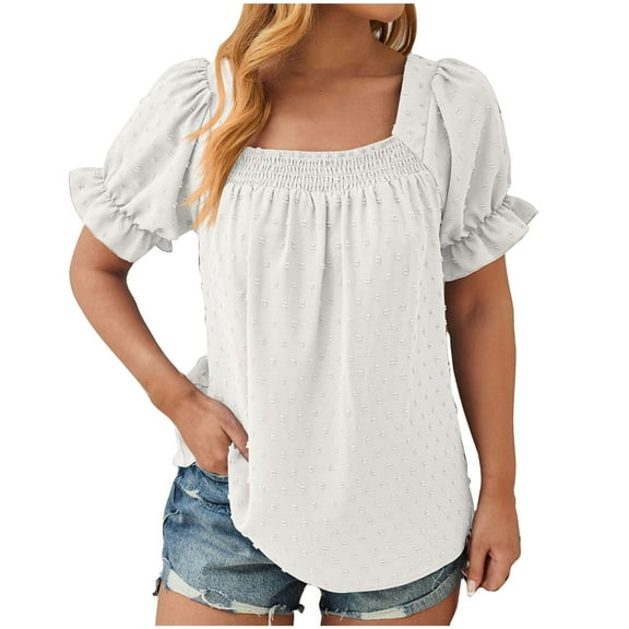 gbyLJF Oversized Tunic Tops for Women T-Shirts Graphic Plus Tunics for Women Plus Size Gym Shirts Women White L
