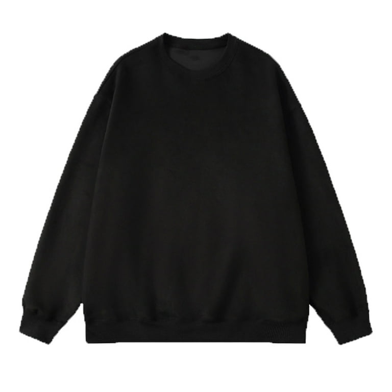 gbyLJF Oversized Vintage Sweatshirt Mens Winter Warm Long