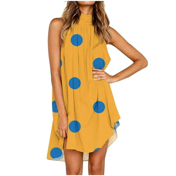 gbyLJF Plus Size Formal Dress Fitted Summer Dress Plus Size Swing Dress Womens Hippie Dress A02_Orange L