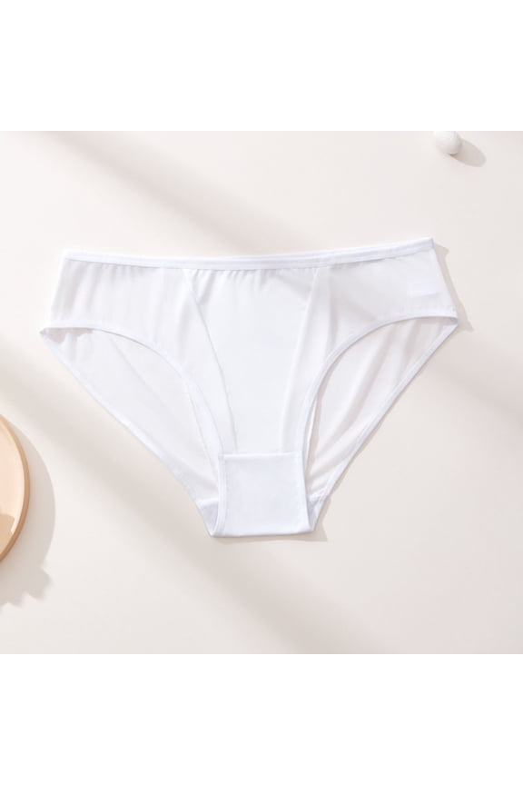 Plus Size Underwear for Women Mesh Seamless No Show Panties Ladies Solid Color Full Coverage Panty XL-4XL