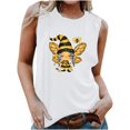 thumbnail image 1 of gbyLJF Relaxed Fit Tank Tops for Women Sleeveless Blouse Fitted Workout Tank Tops for Women Womans Tshirt, 1 of 4