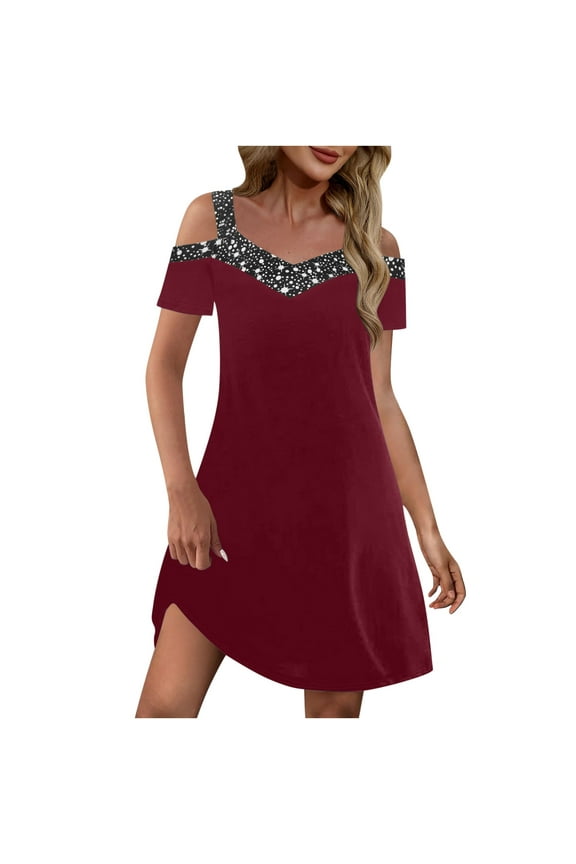 Ruffle Wrap Dress for Women Date Night Dress Plus Size Swing Dress Womens Hippie Dress Wine L
