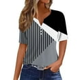 thumbnail image 1 of gbyLJF Short Sleeve Summer Shirts for Women Y2K Shirts Off Shoulder Tops for Women Crop Tops for Women Gray XXL, 1 of 5