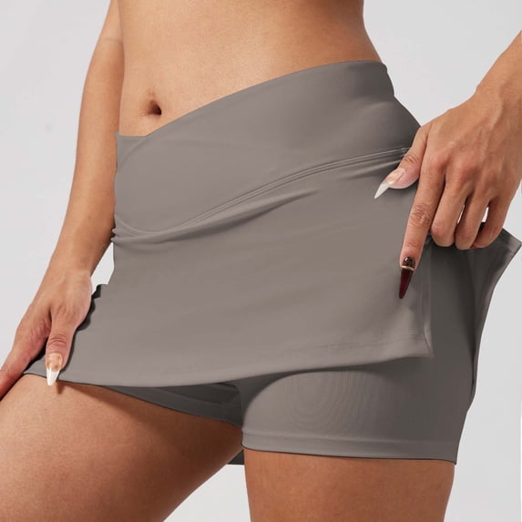 gbyLJF Skirt with Shorts Women Lightweight Workout Shorts Skort Stretchy Shorts for Tennis Golf Yoga Swim