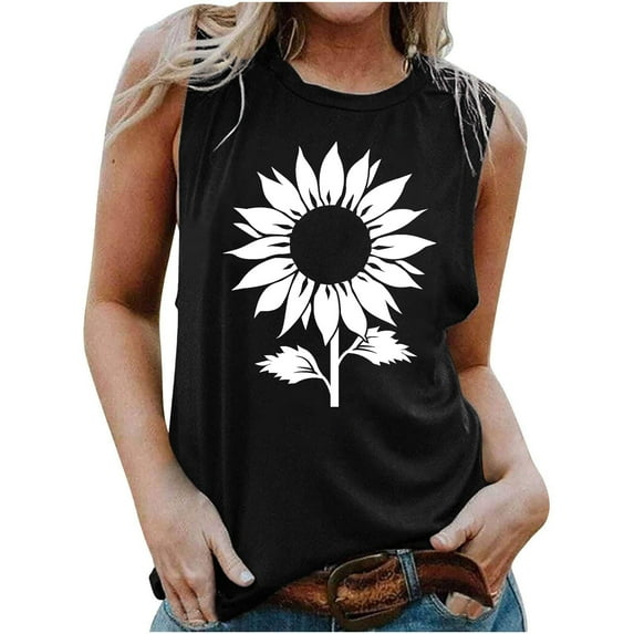 gbyLJF Sleeveless Blouse for Women Womens Basic Tank Top Country Concert Tank Tops Womens Sleeveless Shirts