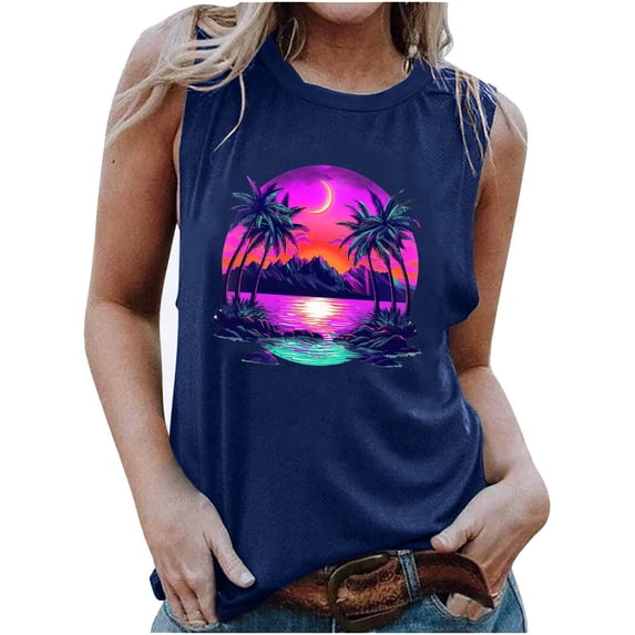 gbyLJF Sleeveless Tanks for Women Backless Crop Tank Top Tunic Tank Tops for Leggings Turtle Neck Tank Top Navy XXL