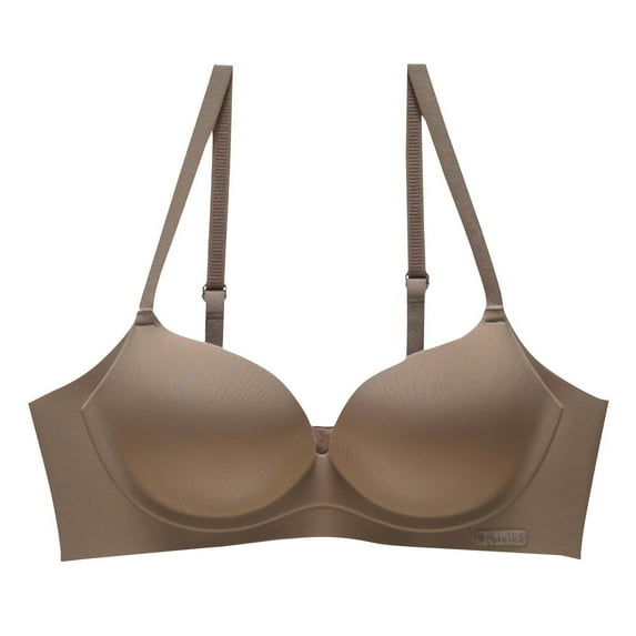 gbyLJF Solid Color Seamless Underwear for Women Support Bra without Underwire Ajustable Daily Bras
