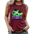 thumbnail image 1 of gbyLJF Square Neck Workout Top Womens Tanks Dressy Casual Women's Muscle Tank Tops Sleeveless Polyester Tops, 1 of 5