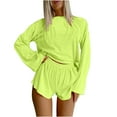 thumbnail image 1 of gbyLJF Summer Workout Sets For Women Womens Casual Set Pants Maternity Sets 2 Piece Summer Two Piece Summer Outfit Green S, 1 of 7