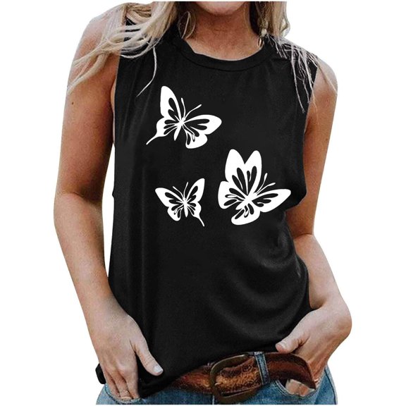 gbyLJF Tank Tops Women Cotton Ladies Camisoles And Tanks Ruffled Tank Top Loose Tank Tops for Women Summer