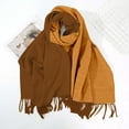thumbnail image 1 of gbyLJF Winter Scarf for Women Two-color Scarves Warm Soft Daily Shawls and Wraps Long Blanket Scarf Gift Scarf for Women, 1 of 5