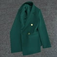 thumbnail image 1 of gbyLJF Women Business Casual Jacket Slim Fit Work Suit Jacket with Pockets Fashion Solid Color Lapel Cardigan, 1 of 3