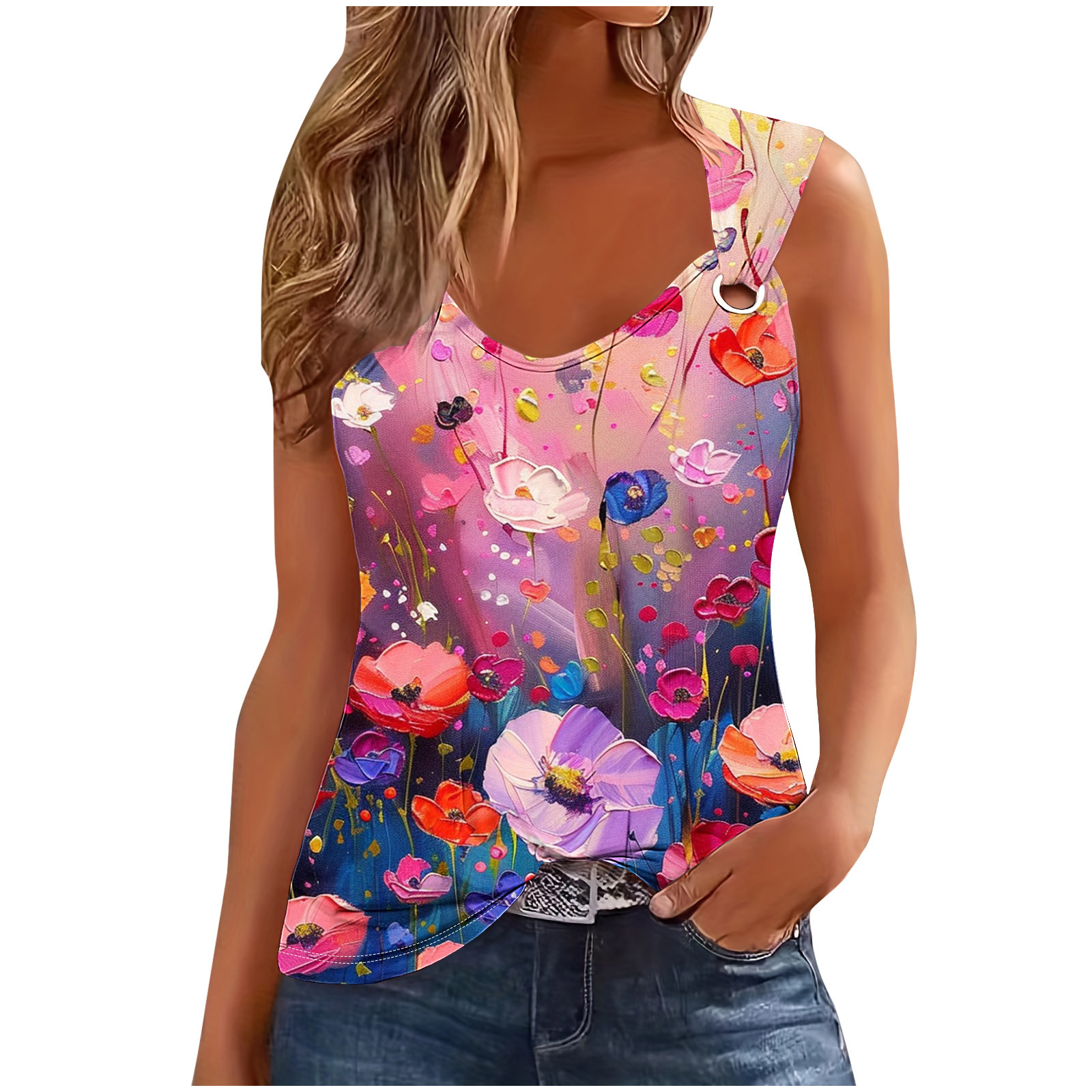 gbyLJF Women Novelty Tank Tops Country Concert Tank Tops Womens Funny