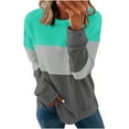 thumbnail image 1 of gbyLJF Women Plus Size Sweatshirts Long Sleeve Crew Neck Casual Oversized Pullover Comfy Loose Tunic Tops Shirts A01_Mint Green M, 1 of 5