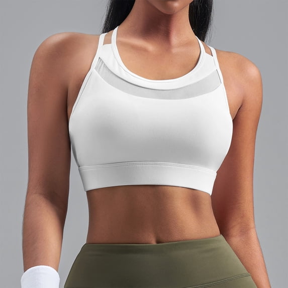 gbyLJF Women Sleeveless Crop Tops with Bra Solid Color Square Neck Sports Bras Yoga Gym Athletic Running Tank Top