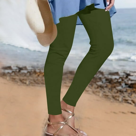 gbyLJF Women’s Leggings Solid Color Tight Fit Soft Trousers Slim Stretch Yoga Pants Casual Daily Sportswear Pants