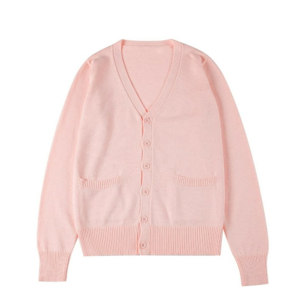 gbyLJF Women's Lightweight knitted Cardigan Solid Color Button Down Long Sleeve Coat Double-pocket V-neck Jacket with Pocket