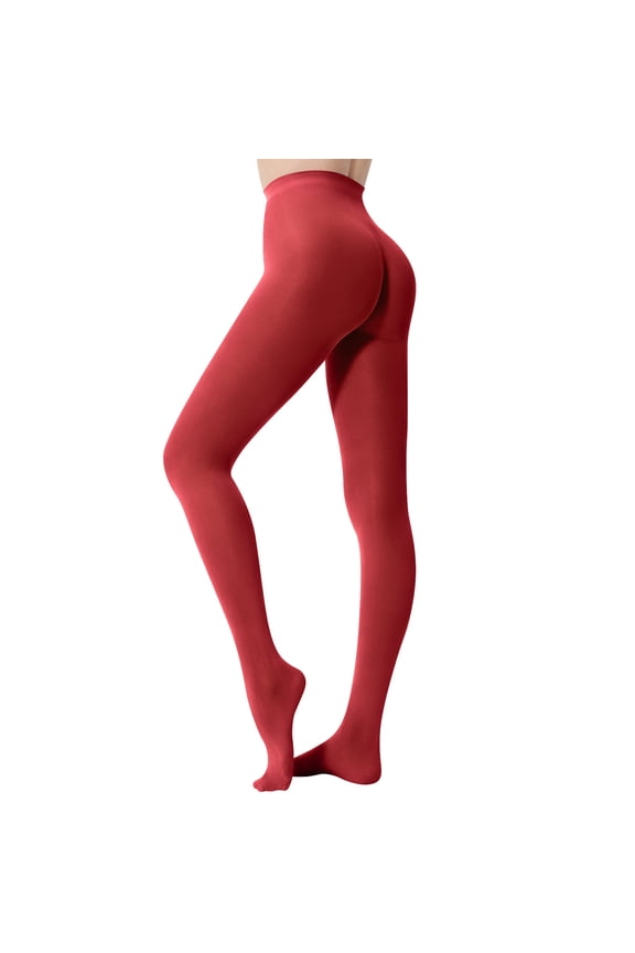 Women's Tights Solid Color Footed Pantyhose Tights High Waist Tights for Women