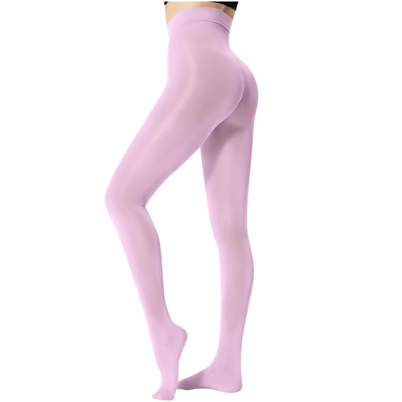 gbyLJF Women's Tights Solid Color Footed Pantyhose Tights High Waist Tights for Women