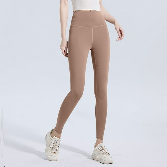 gbyLJF Women's Yoga Pants Stretchy Butt Lifting Leggings for Women Solid Color High Waisted Fitness Pants