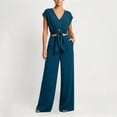 thumbnail image 1 of gbyLJF Womens 2 Piece Outfits Sleeveless Tank Top High Waisted Wide Leg Pant Loungewear Sets Summer Casual Tracksuit, 1 of 6