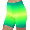 thumbnail image 1 of gbyLJF Womens Biker Shorts Trendy Gradient High Waisted Legging Shorts Casual Summer Stretch Athletic Running Yoga Shorts, 1 of 5