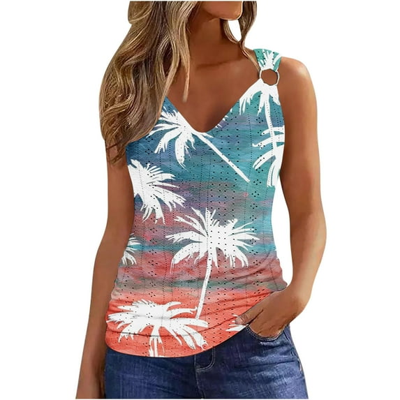 gbyLJF Womens Black Tank Tops Loose Fit Sleep Tank Tops Sleeveless Tops for Women Plus Size V Neck Tank