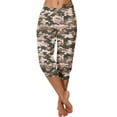thumbnail image 1 of gbyLJF Womens Capri Pants Casual Camo Printed Yoga Pants Tight Fit Joggers Workout Sweatpants with Pockets, 1 of 6