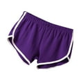 thumbnail image 1 of gbyLJF Womens Dolphin Hem Shorts Sport Booty Shorts Casual Summer Athletic Shorts Breathable Workout Yoga Shorts Purple S, 1 of 2