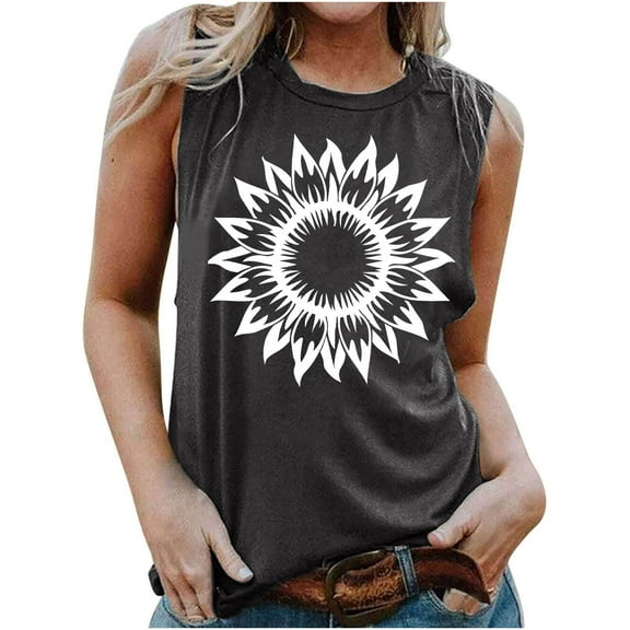 gbyLJF Womens Graphic Tank Tops Loose Fit Strapless Cami Knit Sleeveless Tops for Women Low Back Tank Top