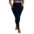 thumbnail image 1 of gbyLJF Womens Plus Size Yoga Pants High Waist Tummy Hide Workout Leggings Stretch Bodycon Running Gym Biker Sweatpants, 1 of 6