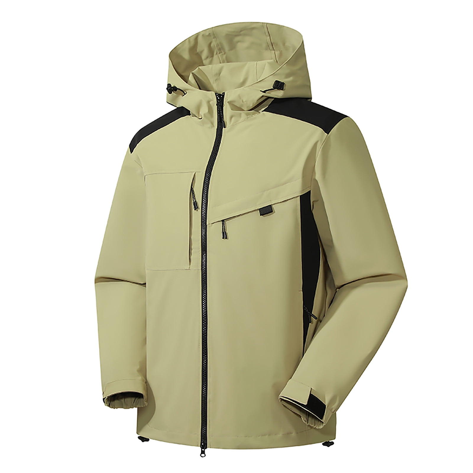 gbyLJF Womens Rain Jacket Waterproof Zip up Lightweight Hooded