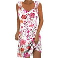 thumbnail image 1 of gbyLJF Womens Renaissance Dress Country Chic Dress Knee Length Homecoming Dress Dress Cocktail Pink L, 1 of 5