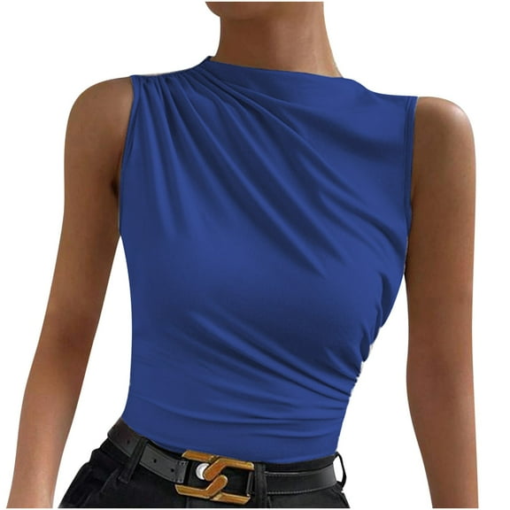 gbyLJF Womens Shapewear Tank Top Half Tank Tops for Women Cotton T Shirts for Women Casual Summer Tank Top