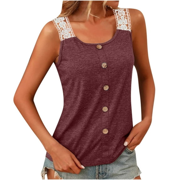 gbyLJF Womens Sleeveless Cotton Tee Shirts Cotton Cami Work Tank Tops For Women Office Collared Tank Top