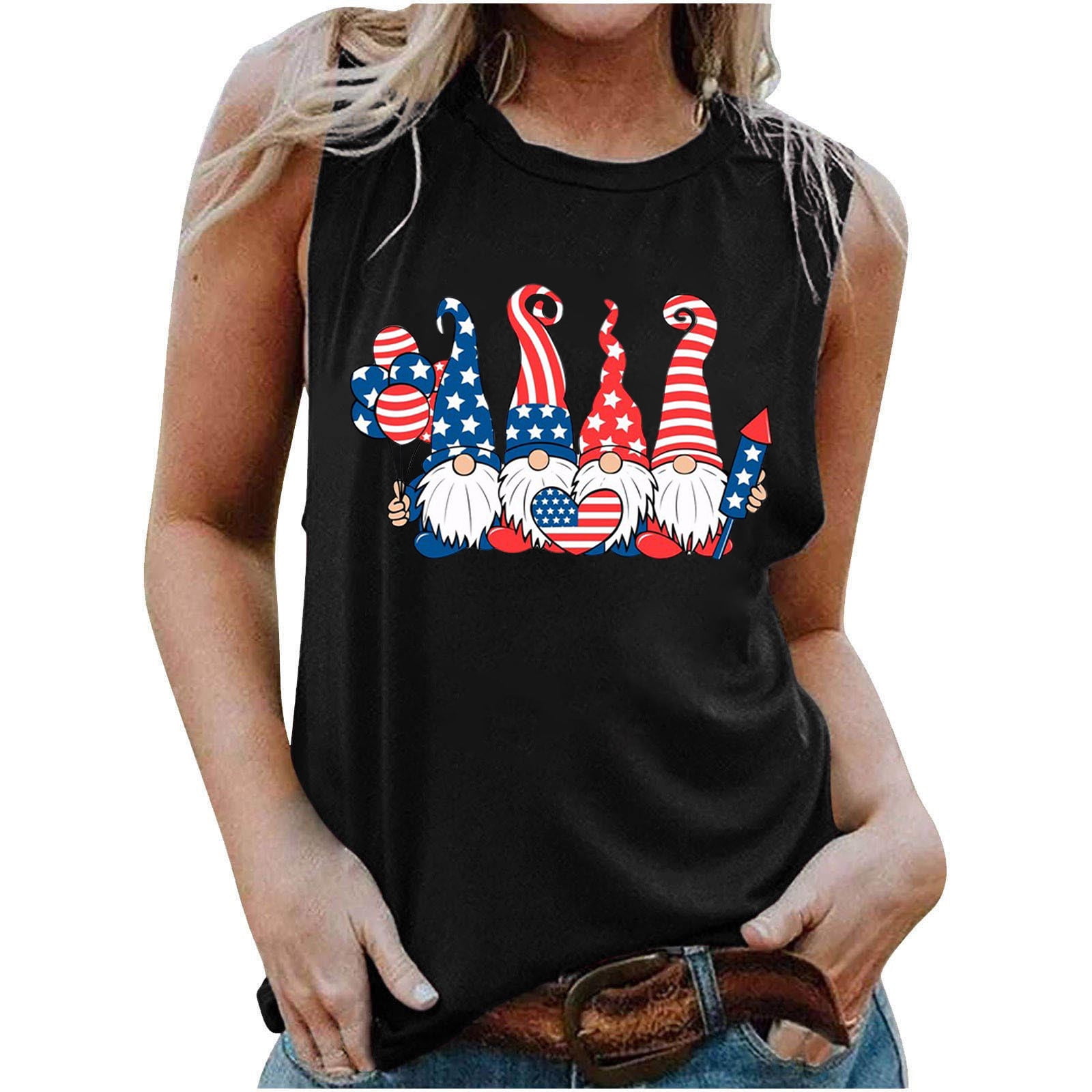 gbyLJF Womens Sleeveless Leopard Print Tops Black Tops Tank Top