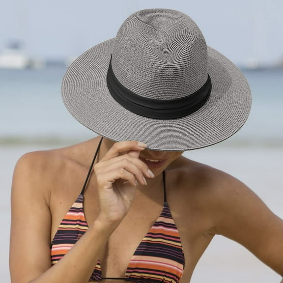 gbyLJF Womens Sun Protection Hat Beach Vacation Hat Lightweight Lightweight and Breathable Hats for Women