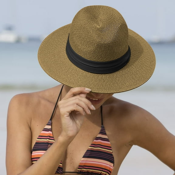 gbyLJF Womens Sun Protection Hat Beach Vacation Hat Lightweight Lightweight and Breathable Hats for Women