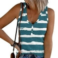 thumbnail image 1 of gbyLJF Womens Tank Tops Solid Color Sleeveless V-neck button T-shirts Summer Casual Basic Cami Tops, 1 of 5