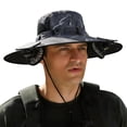 thumbnail image 1 of gcong 2-in-1 Hat Fan, Wide Brim Solar Fan Hat-Solar & USB Charging, Outdoor Sun Hat with 2 Fan, UPF50+, 1 of 4