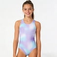 thumbnail image 1 of gcong Athletic Girl Swimsuit Size 10-12 Sleeveless One Piece Swimsuits Bathing Suits Beach Vacation Outfit Swimwear for Girls At the Pool, 1 of 4