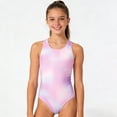 thumbnail image 1 of gcong Athletic Girl Swimsuit Size 10-12 Sleeveless One Piece Swimsuits Bathing Suits Beach Vacation Outfit Swimwear for Girls At the Pool, 1 of 5