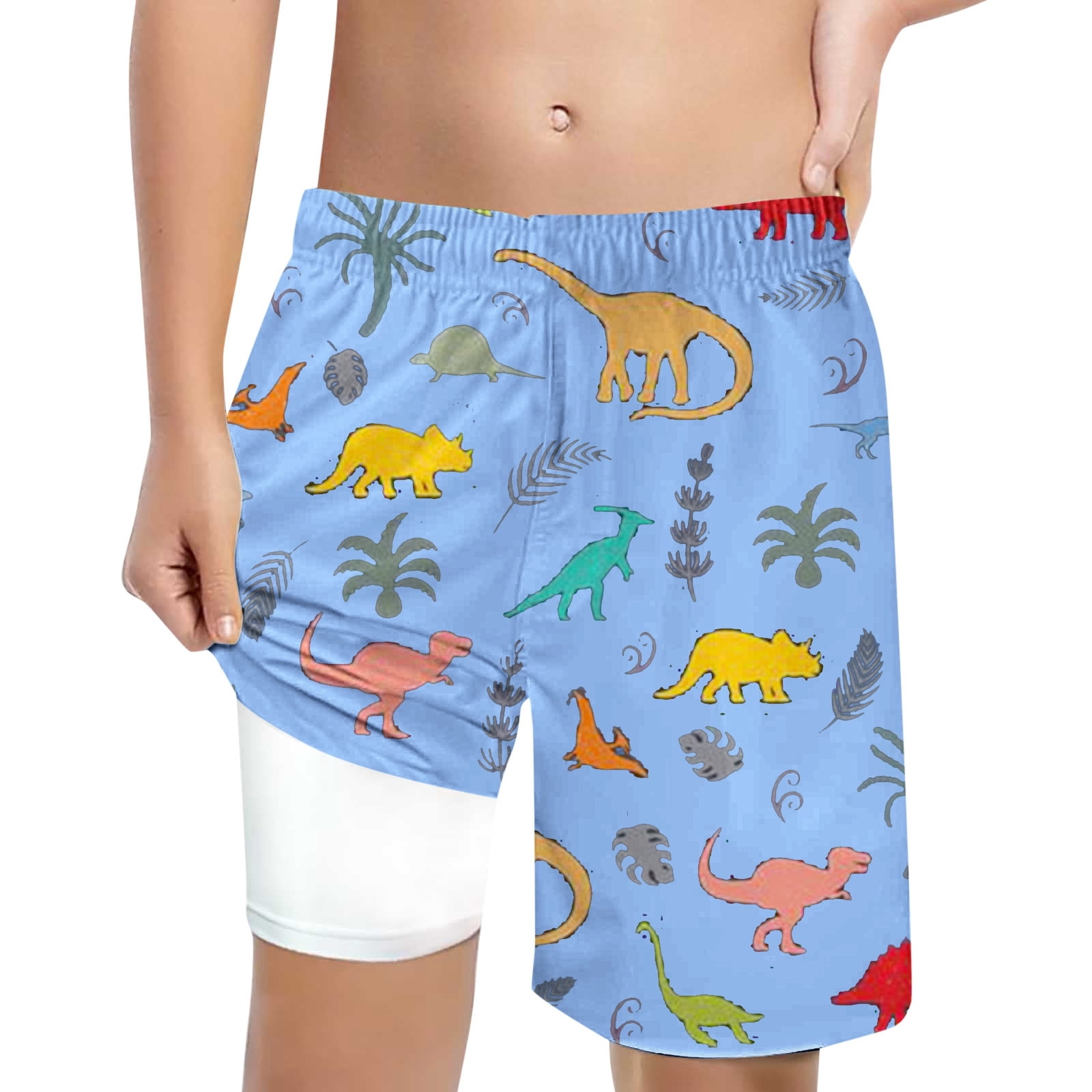 gcong Beach Swimming Trunks for Children Cute Print Swim Shorts Beach ...