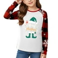 thumbnail image 1 of gcong Christmas Shirts for Girls Xmas Tree Print Raglan Long Sleeve Loose Shirts Crew Neck Tops Baggy Snowflake Blouse Size 3-12 Years, 1 of 5