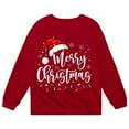 thumbnail image 1 of gcong Christmas Sweatshirt for Kids Girls Long Sleeve Crewneck Pullover Santa Claus Reindeer Print Sweat Shirt Toddler Winter Shirt Fall Tops, 1 of 5